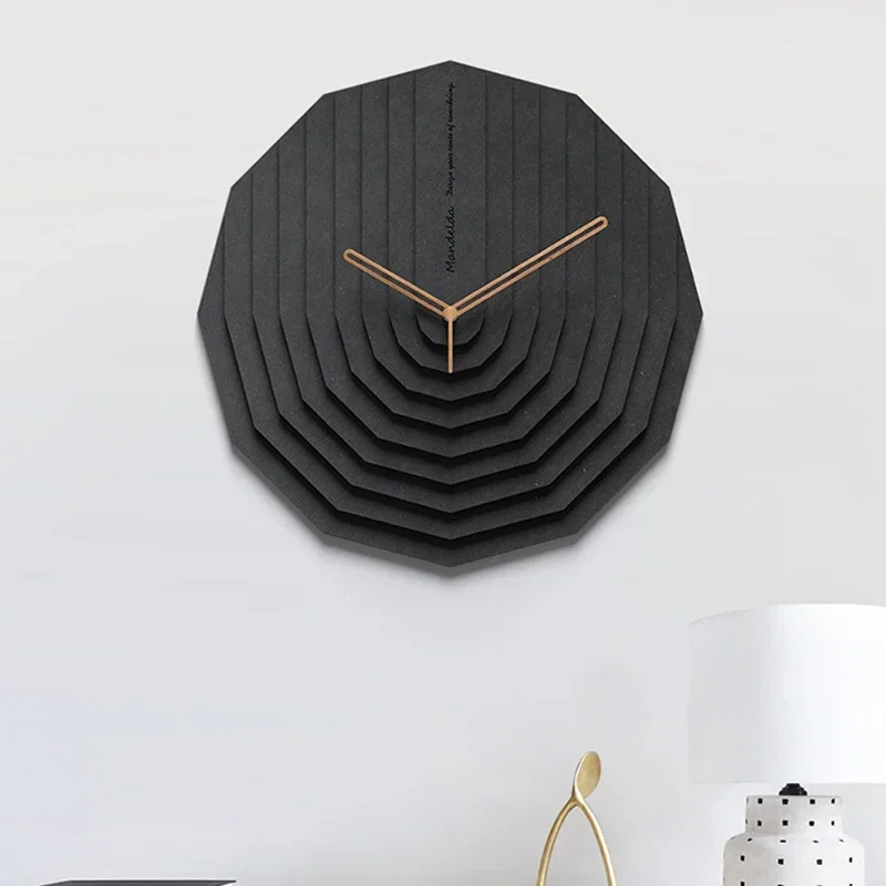 practical Luxury Nordic Kitchen Wall Clock Modern Design Living Room Creative Silent Wall Watches Kitchen 3d Wall Clock