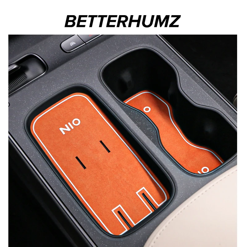 

For NIO ET5 ET5T 2024 Alcantara Wireless Charging Water Cup Pad