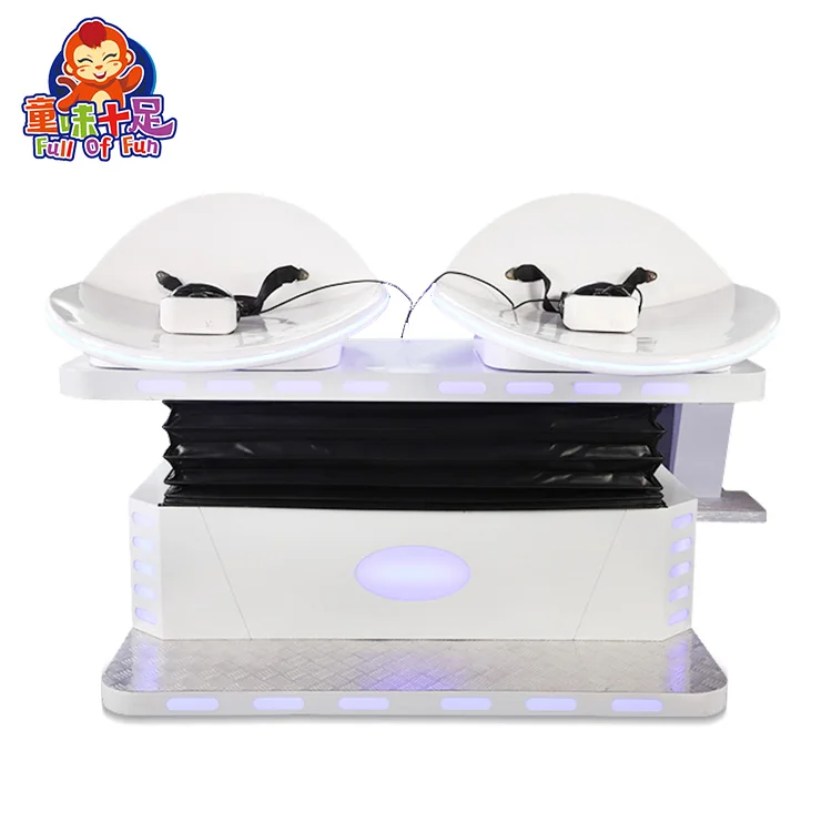 Brand New 360 Degree Virtual Reality  Flight Simulator 2 Seats and Skiing Game Machine With Controller Popular Cockpit