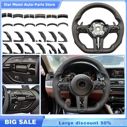 Steering Wheel Suitable For Bmw F30 F10 F31 F20 E90 Is Made Of leather Material And Sports Steering Car Accessories //M Logo
