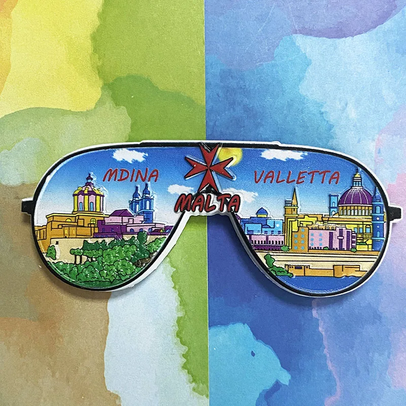Мальта сувениры mdina-valletta очки 3D магниты на холодильник, предметы для домашнего декора, коллекция декоративно-прикладного искусства Подарки