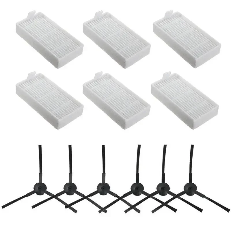 For ILIFE V3s V5 V5s V5s Pro Vacuum Clear Parts Kits Household Filters+Side Brushes Replacement Robot Accessories