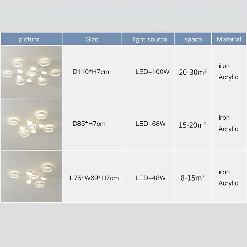 Imagem -05 - Moderno Estilo Simples Luz de Controle Remoto Lustre Led para Sala de Estar Quarto Cozinha Estudo Lâmpada do Teto Design Branco 2023