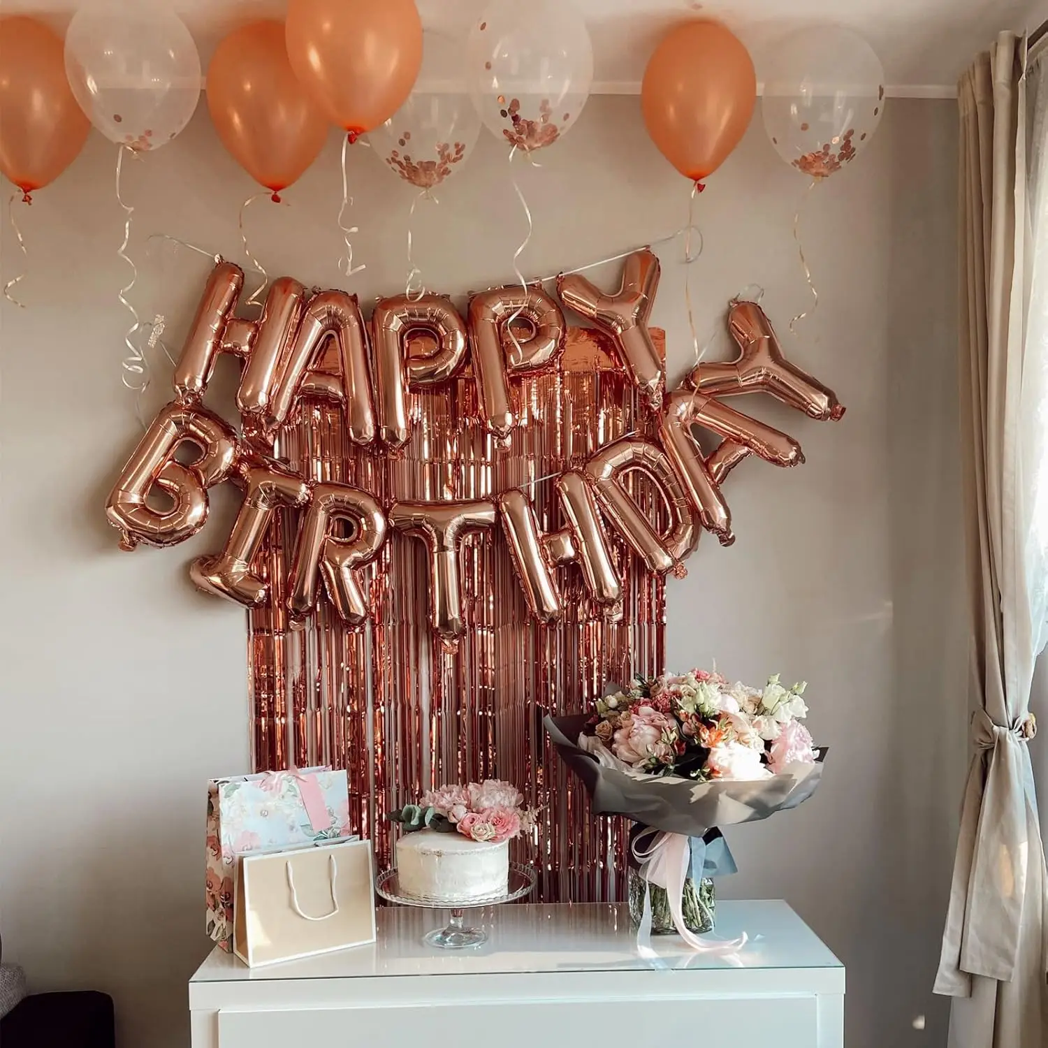 13pcs 16inch HAPPY BIRTHDAY Foil Balloons Rose Gold Black Blue Pink Balloon Birthday Party Decoration Colorful Banner Globos image 3