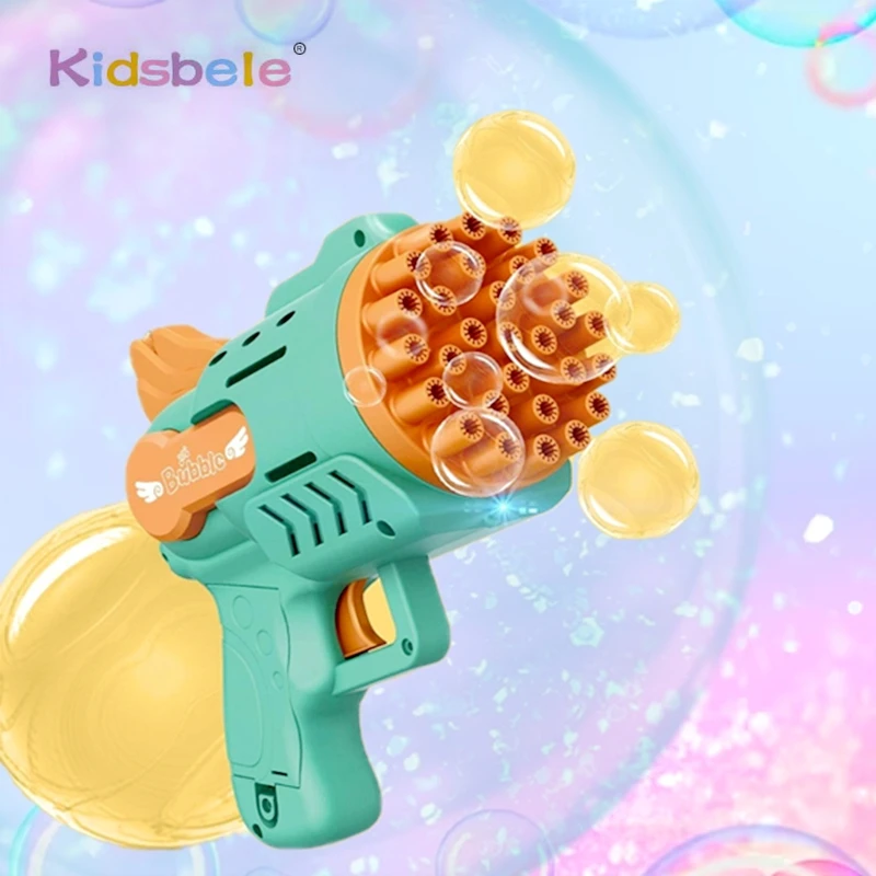

29 Holes Bubble Gun Bubble Toy Electric Bubble Maker Soap Blowers Outdoor Summer Camping Birthday Party Gift for Girls and Boys