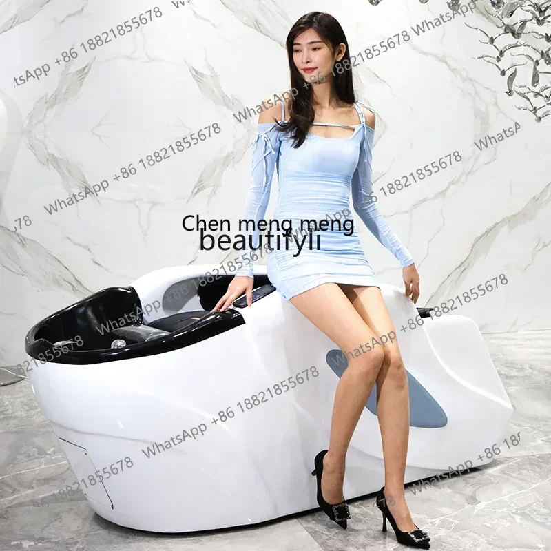 X سرير تدليك كهربائي بالشامبو، سرير حلاقة، علاج الرأس، سرير الوجه، سرير التنظيف التلقائي #5