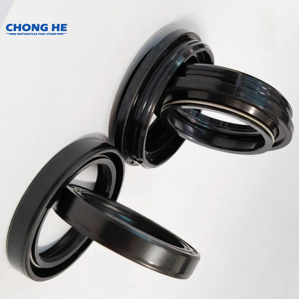 

45x57x11 Fork Oil Seal Spring 45 57 11 & Dust Seal For Suzuki RM125 RM250 RMX250 GSX-R600 GSXR600 RM 125 RMX 250 GSXR GSX-R 600