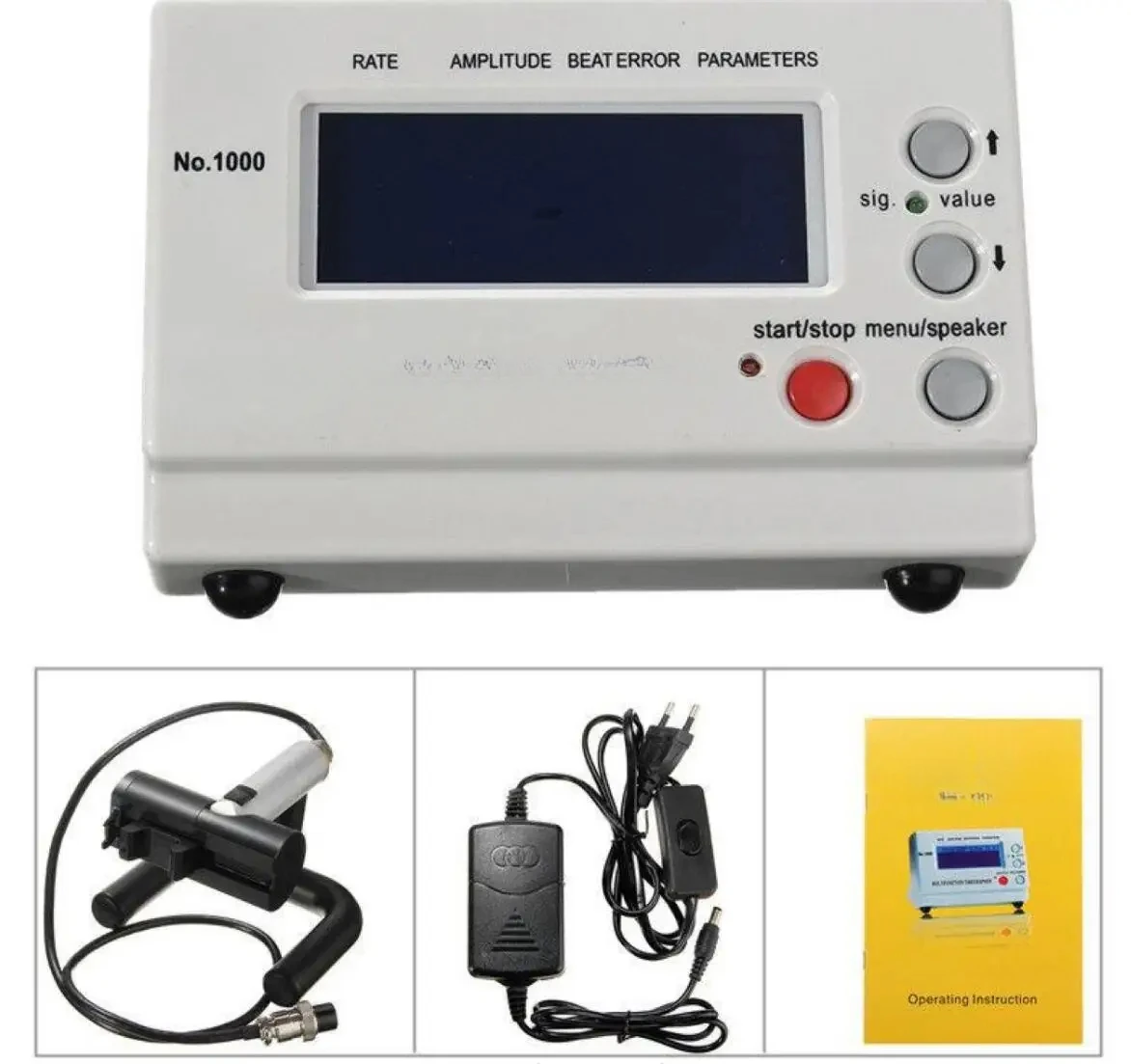 WeiShi No.1000 Timegrapher Watch Testing Tool Watch Tester for Repairers Hobbyists Watch Test Repairing Tool Timing Test