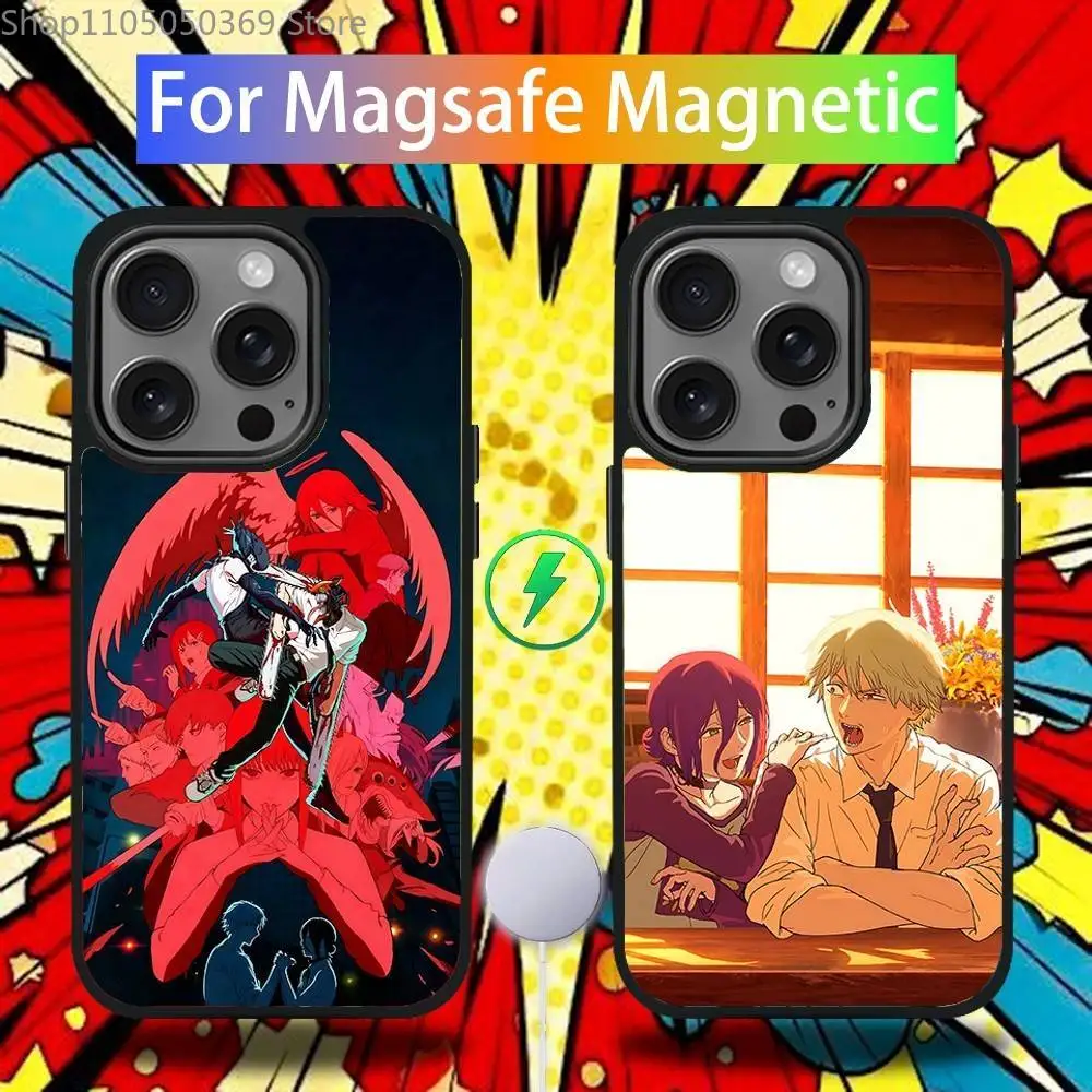 

Movie R-Reze Denji Phone Case For iPhone 17,16,15,14,13,12,11,Pro,Max,Plus,Mini,SE4,E Magnetic Magsafe Wireless Charging