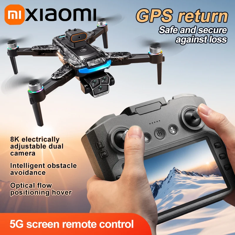 Xiaomi A14 Pro max GPS بدون فرش 8K كاميرا ثلاثية HD تدفق بصري ذكي لتجنب العوائق طائرة رباعية قابلة للطي RC بدون طيار