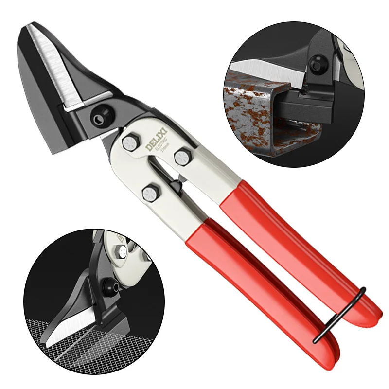 

DELIXI Tin Snips Многофункциональные промышленные ножницы Портативные экономичные металлические ножницы Профессиональный ручной инструмент для обрезки