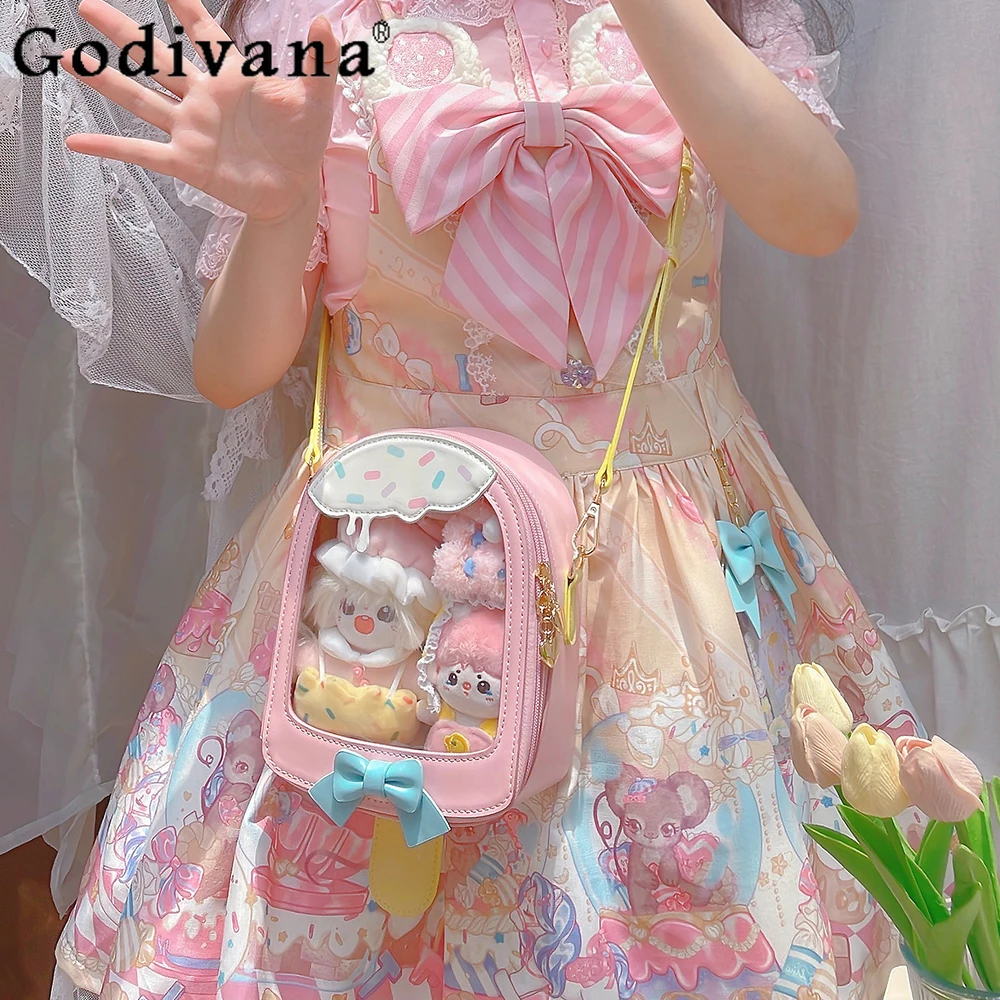 

Japanese Original Lolita Unique Pain Bag Small Capacity Ice Cream Cute Baby Bag Doll Feeling Jk Uniform Sweet Girl Shoulder Bag