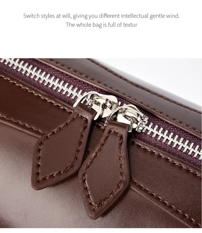 2026 Koreanische Luxus-Tasche Vintage Lange Schultertasche Handtaschen Damen Unterarmtasche Einkaufstasche Echtledertasche Damenhandtasche – Detail 13