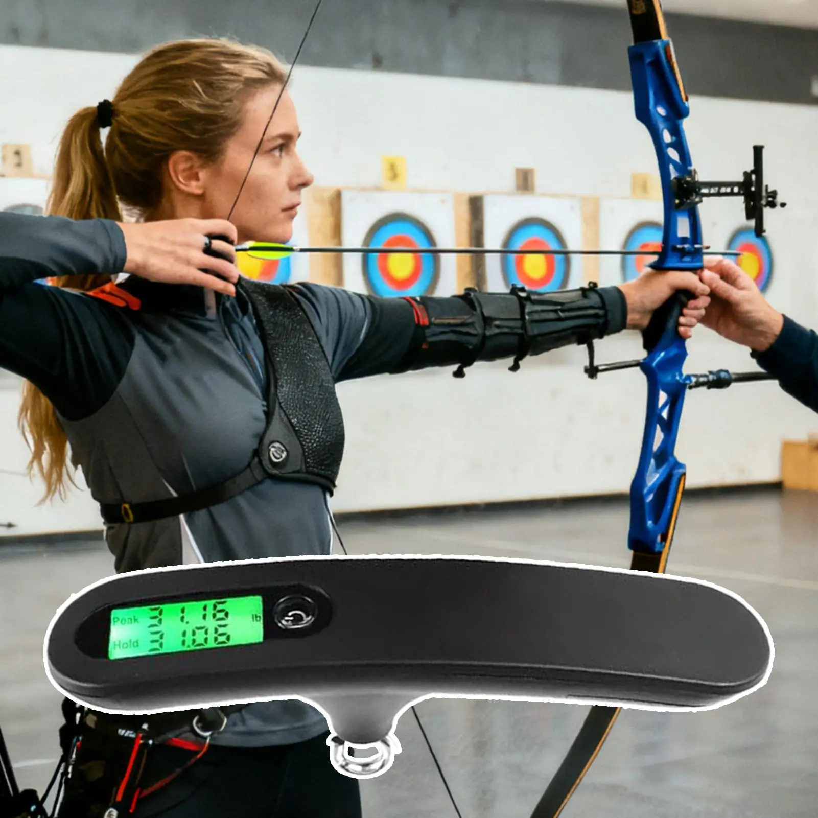 رسم مقياس الوزن رطل/ز شاشة LED قياس 110 رطل القوس مقياس الوزن لمجمع الصيد مجوهرات السفر الأمتعة عملة المنزل #3