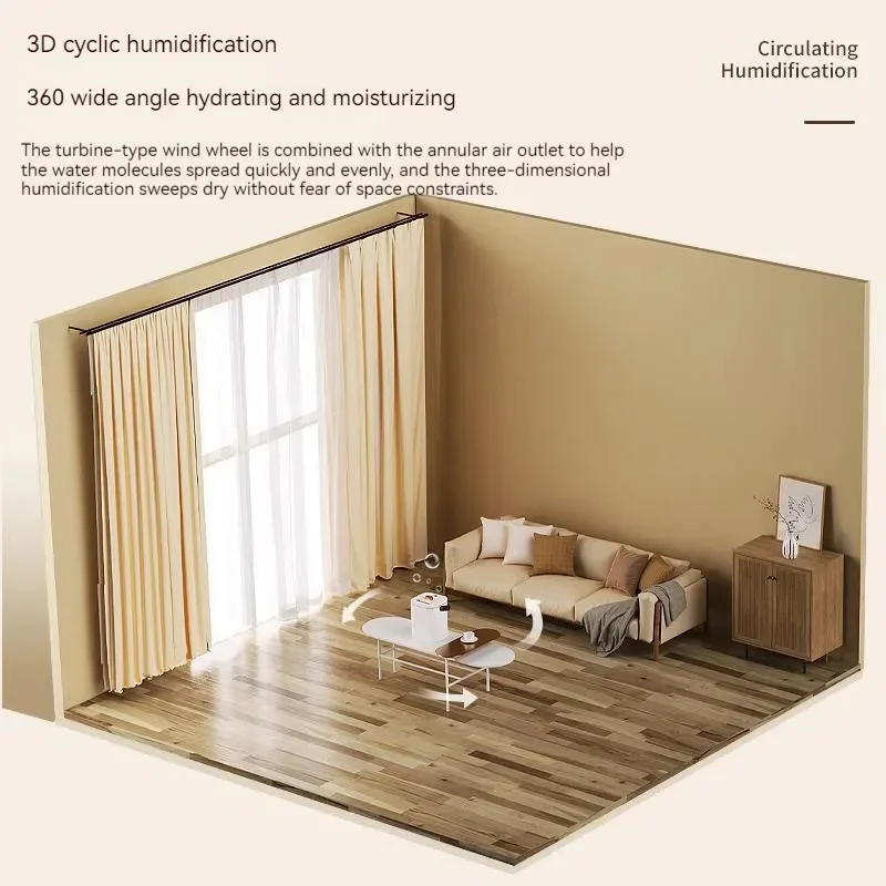 Portable Humidifier Sprayer Mist Aromatherapy Diffuser Usb Large-capacity Ultrasonic Air Purifier Humidifier For Home