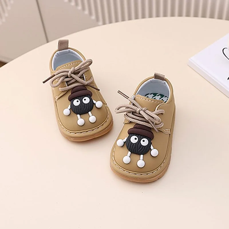

0-24M Baby Boys Girls Cartoon Laces Anti Drop Soft Sole Toddler Shoes Spring Autumn Season Breathable Indoor Outdoor​