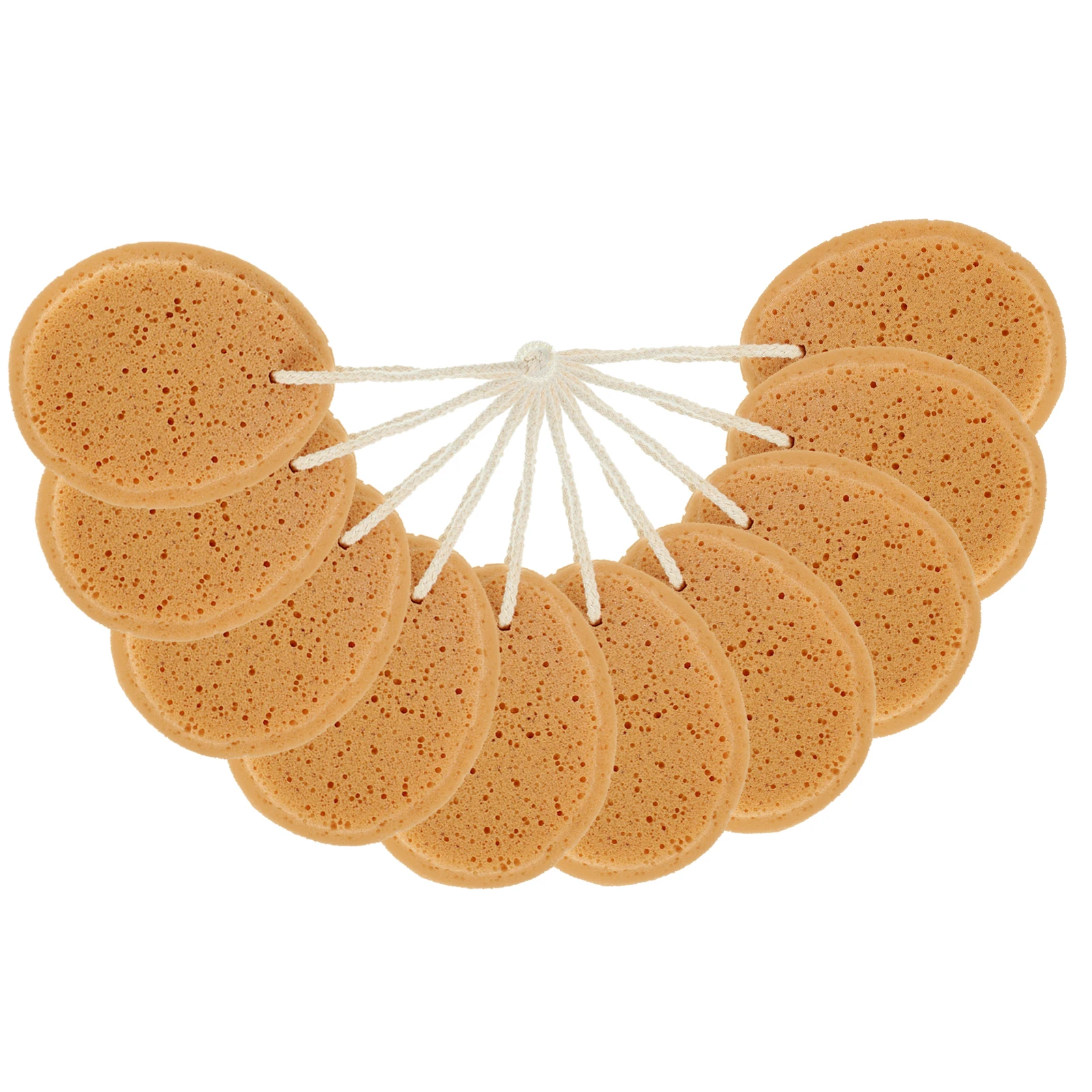 

10Pcs Honeycomb Bath Sponge Natural Shower Exfoliator Bathing Supplies Soft Absorbent Lather Cleansing Bath Sponge
