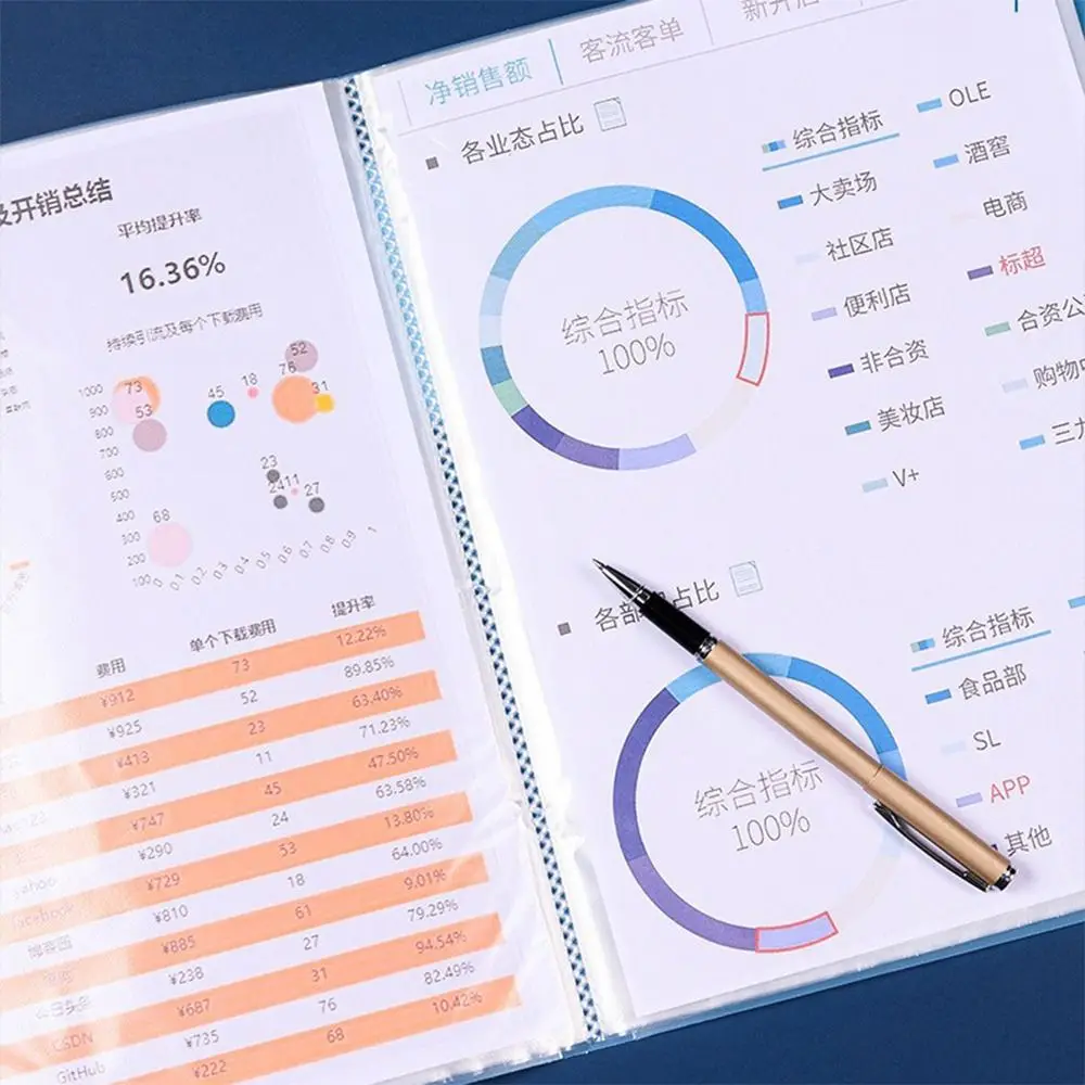 20/30/40/60/100 صفحة A4 مجلد ملفات متعدد الطبقات سعة كبيرة أوراق اختبار حقيبة التخزين مقاوم للماء حقيبة المحفوظات متعددة الوظائف