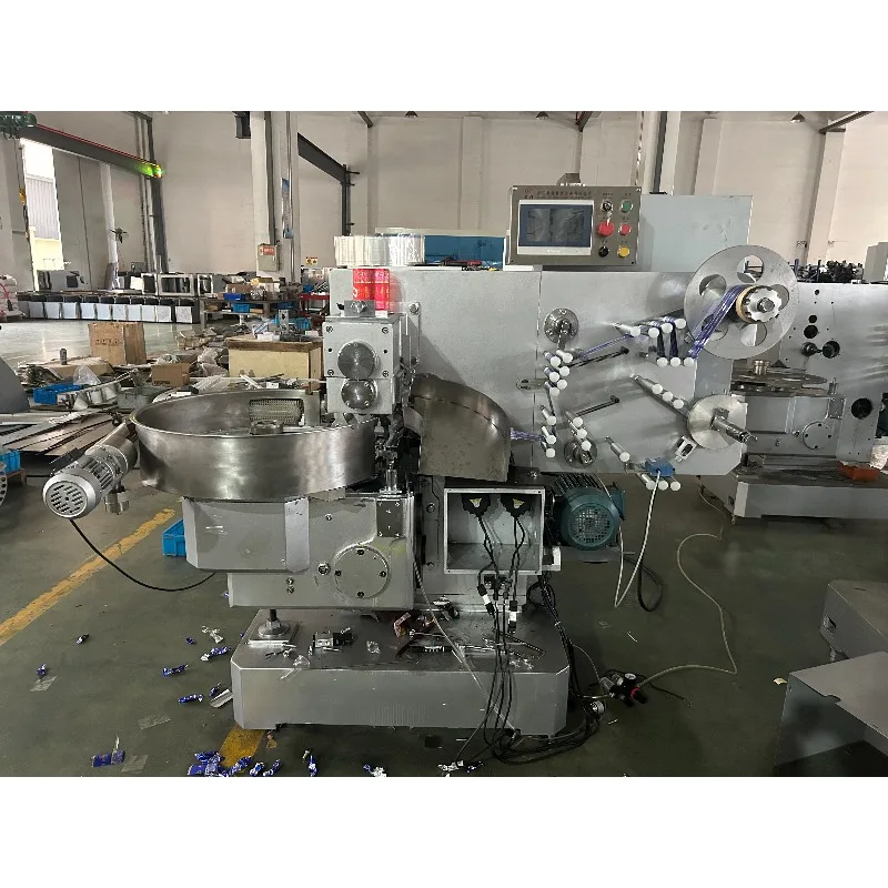 Candy Packing Machine Chocolate Packer Caramel Packing Machine PLC Type Double Twist Candy Packing Machine Customized