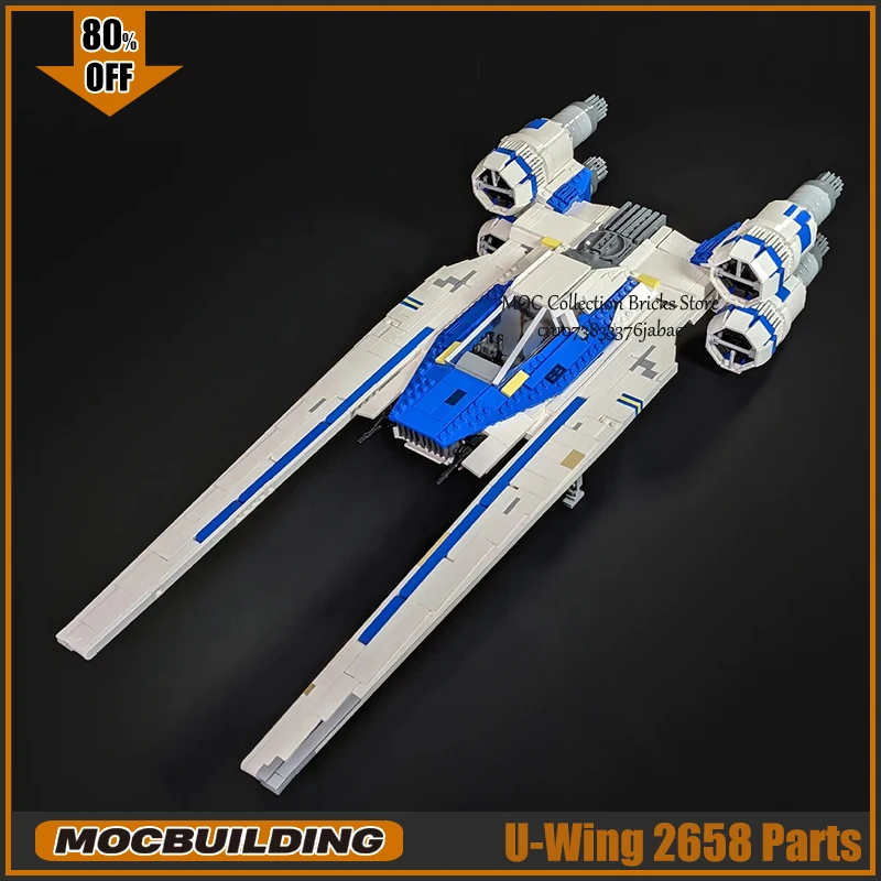 Movie Scene MOC Building Block U Model Wing Starfighter Technology Bricks DIY Assembly Collection Spaceship Toys Xmas Gifts