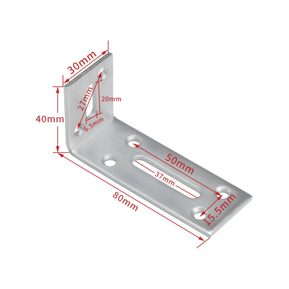 Functional Bracket 90 Degree Angle Bracket Angle Bracket Indoor Use Outdoor Use Pre-drilled Holes Quick Installation