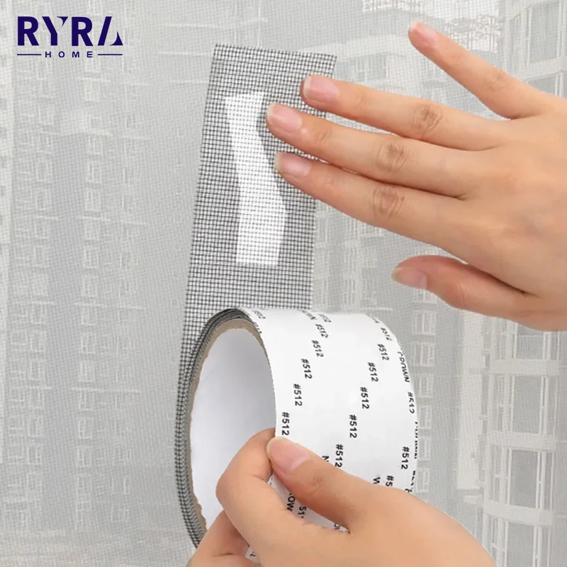 Window Mosquito Net Repair Tape Self Adhesive Window Screen Repair Patch Strong Anti-Insect Fly Mesh Broken Holes Repair Tape