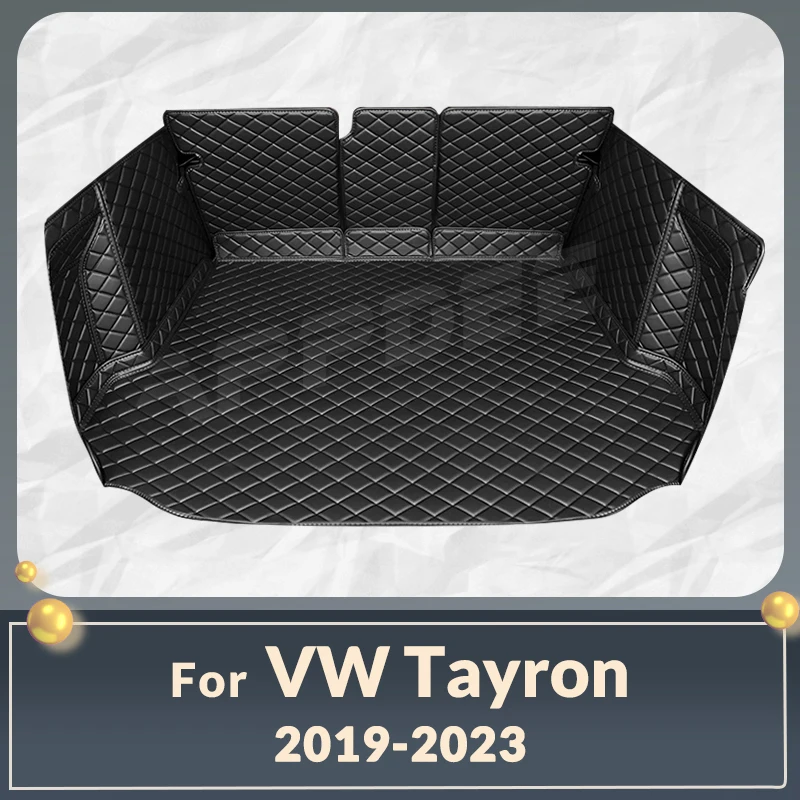 Auto Full Coverage Trunk Mat For VOLKSWAGEN VW Tayron 2019-2023 22 21 20 Car Boot Cover Pad Interior Protector Accessories