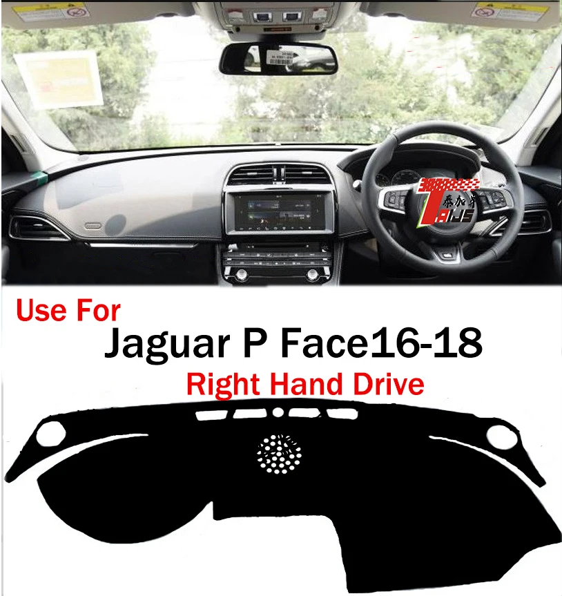 

TAIJS factory high quality anti-dirty Suede dashboard cover for Jaguar P Face 2016-2018 Right hand drive hot selling