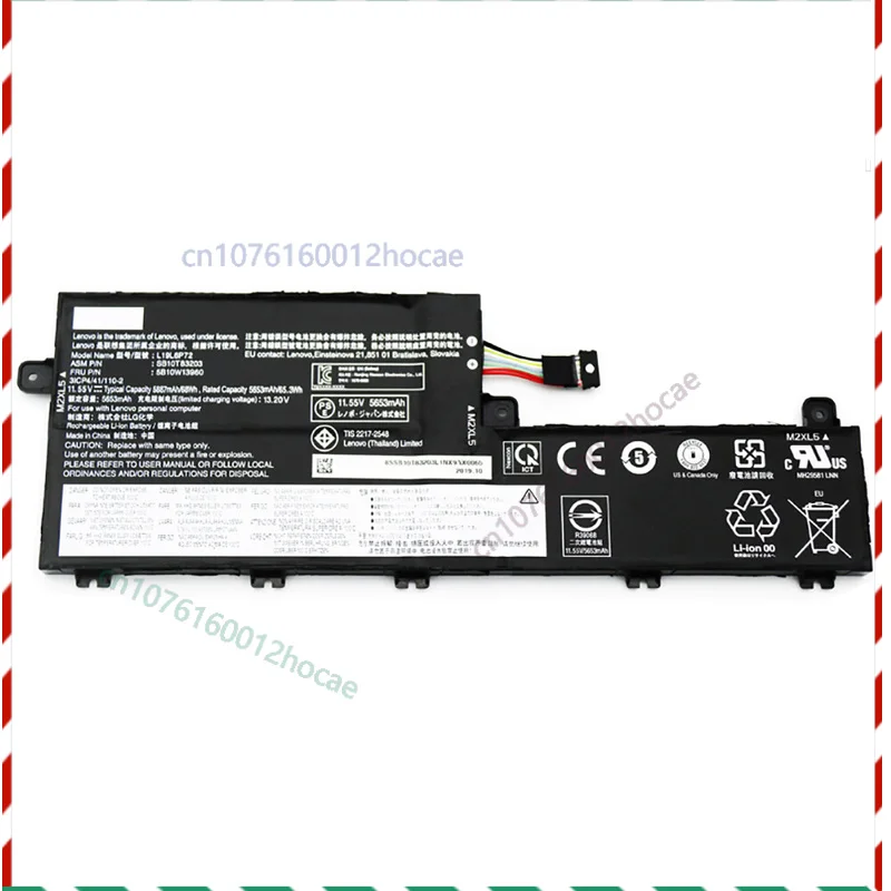 

New L19C6P72 L19L6P72 Battery for Lenovo ThinkPad T15p P15v 1st Gen 20TQ 20TR