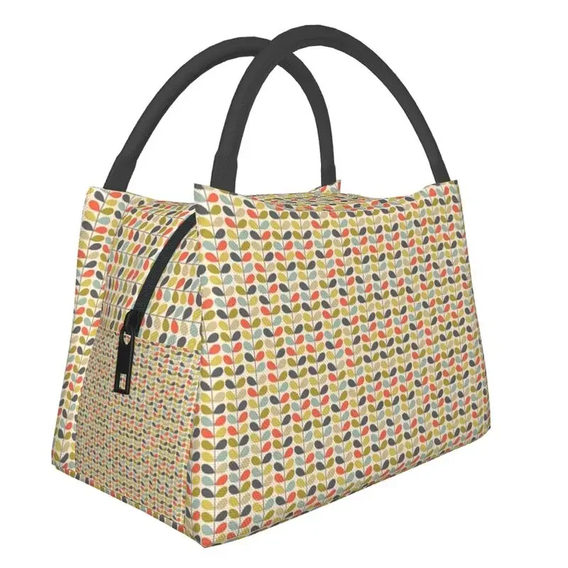 

Orla Kiely Multi Stem Insulated Lunch Tote Bag for Women Scandinavian Pattern Resuable Cooler Thermal Bento Box Camping Travel