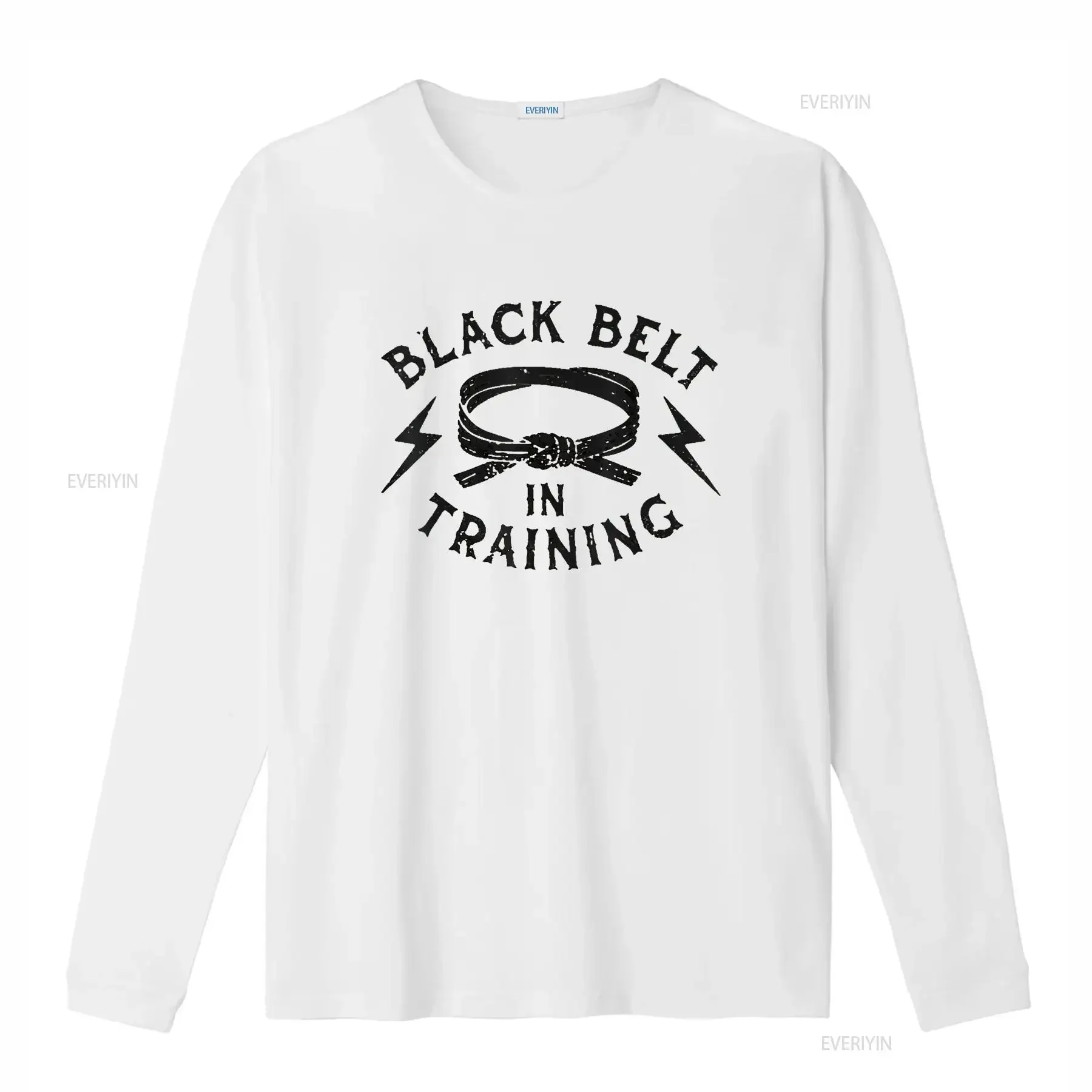 Black Belt In Training Karate Student Martial Arts s Men T Shirt White Medium vintage Washed Unisex homme fashion Stylish
