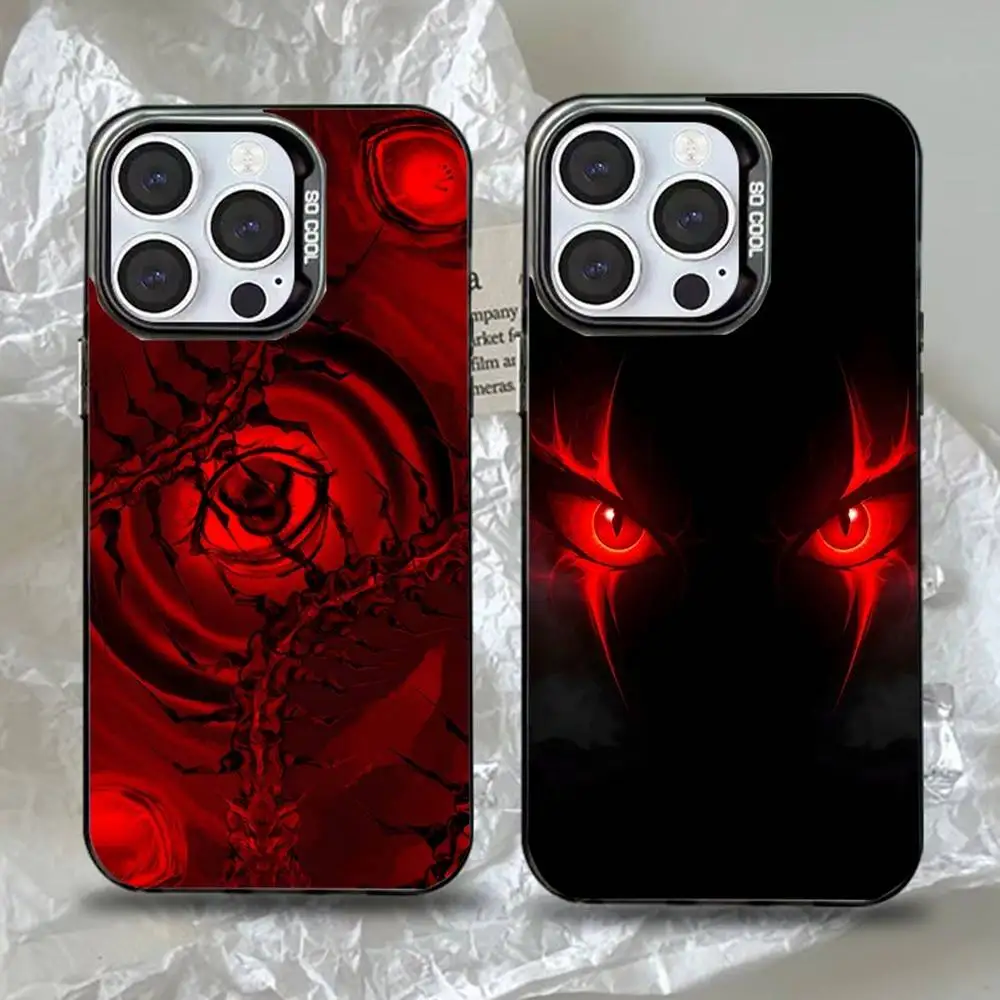 

Scary Red Evil Demon Eyes Phone Case For iPhone 17，16,15,14,13,12,11,Pro,Max,Plus,Mini,XS,SE Anti Fall Black Matte Hard Bumper