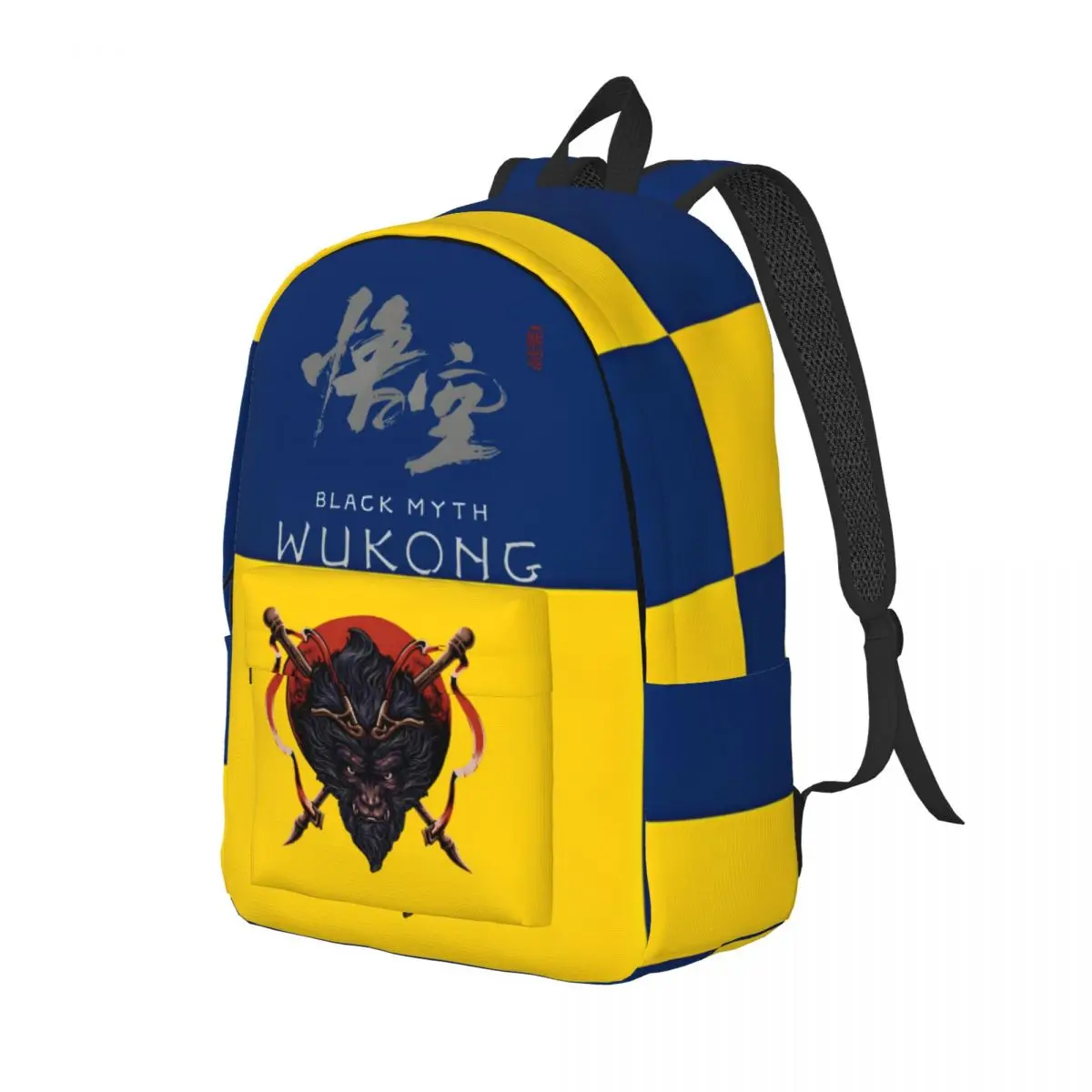 Samurai Monkey Schoolbag Black Myth Wukong For Men Kid Dual-Use High School Birthday Gift Large Capacity Knapsack