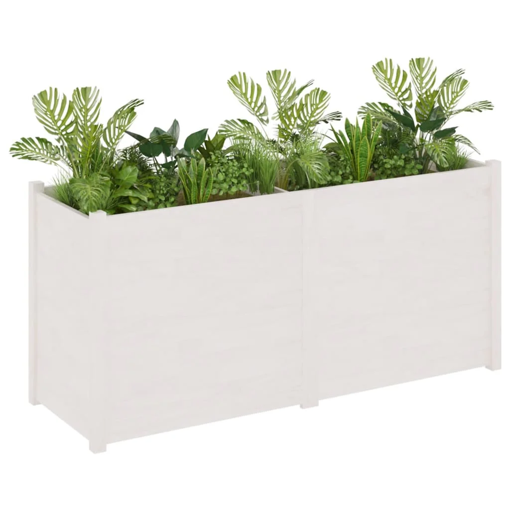 vidaXL Garden Planter White 59.1