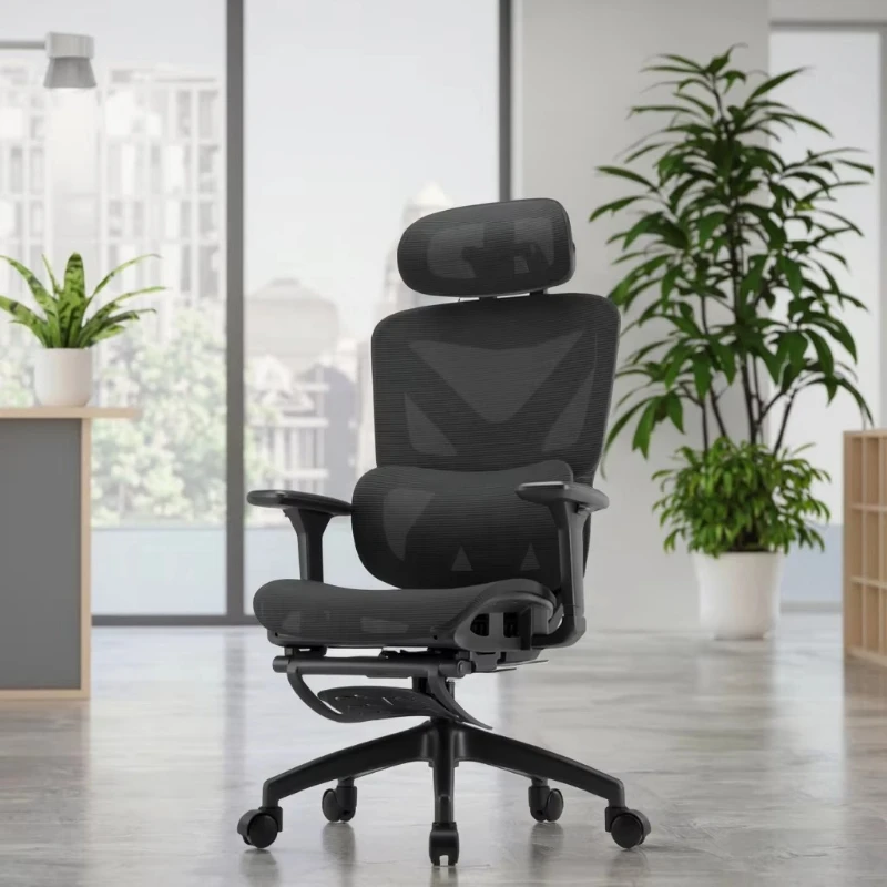 Modern minimalist design ergonomic reticulated recliner