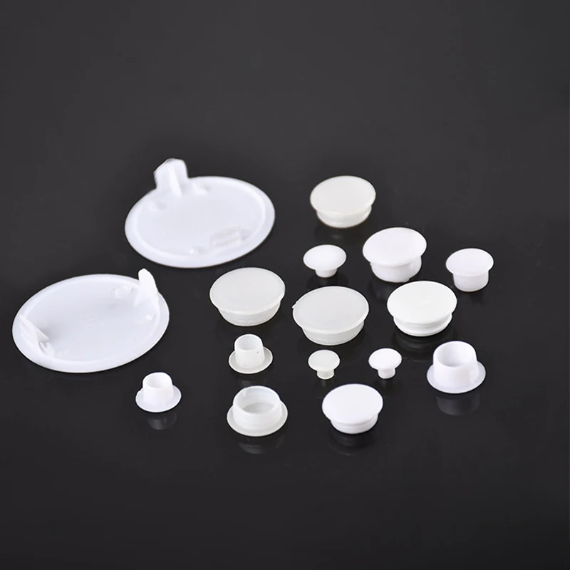 100PCS ABS Plastic Snap On Hole Plug Cover Furniture Hole Cover Pipe Hole Plug Nylon Dust Cap Decorative Cover