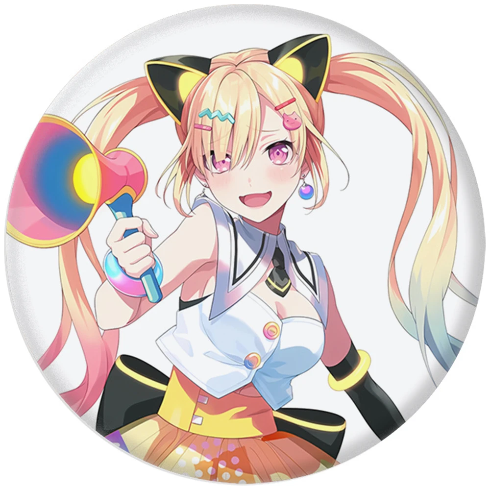 58mm Anime BanG Dream! YUME MITA Nakamachi Arale Miyanaga Nonoka Cosplay COSTUME Badge Pin SPTE Tinplate Brooch﻿ Prop