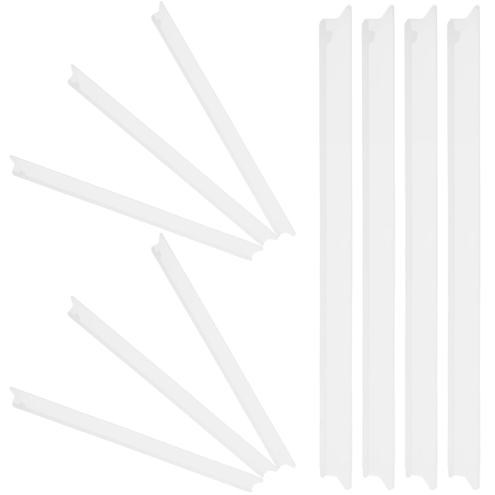 

10Pcs Silicone Squeegee Refill Window Wiper Replacement Blades Flexible Durable No Marks for Glass Mirrors Tiles