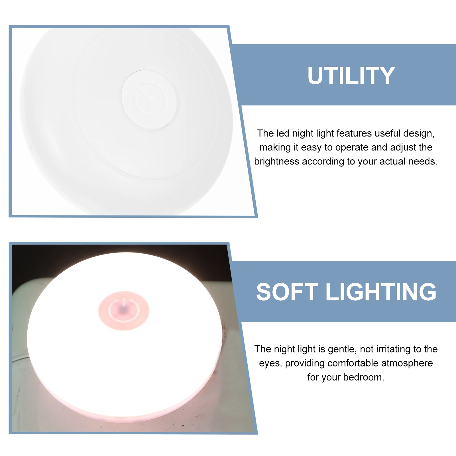المكونات في ضوء الليل LED مصباح صغير لغرفة النوم السرير لطيف العين الراحة غرفة الاطفال غرفة المعيشة المكونات في ضوء الليل