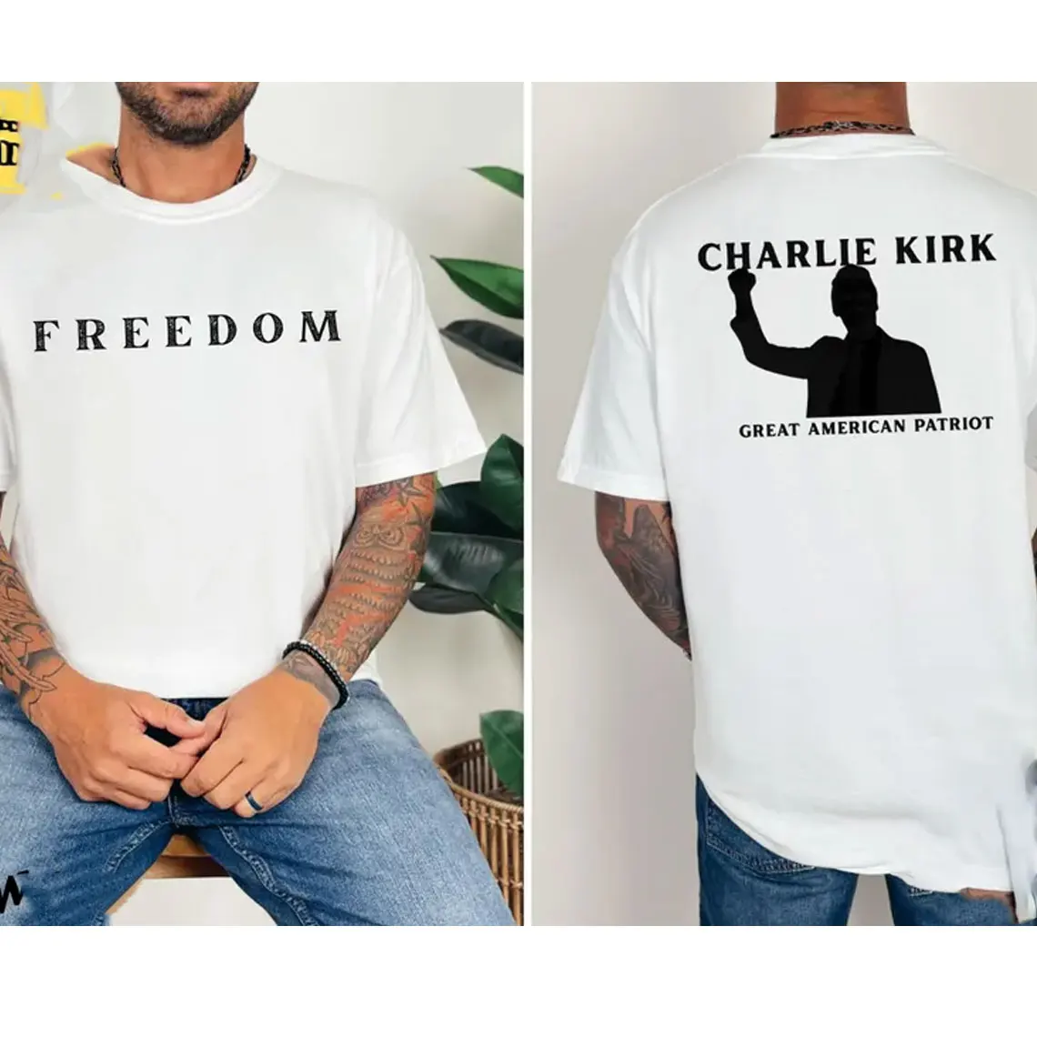 Charlie Kirk Freedom T-shirt Women Men Short Sleeve T Shirt Charlie Kirk Tee Justice for Political Gift RIP SHIRTS Streetwear