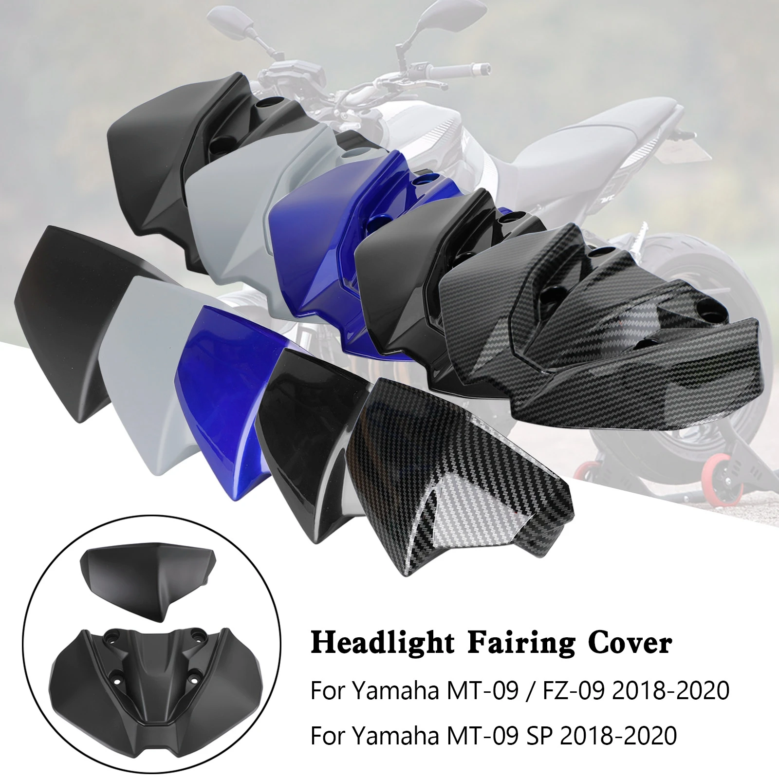 Topteng Headlight Fairing Windshield Cover For Yamaha MT09 FZ09 MT 09 FZ 09 SP 2018 2019 2020