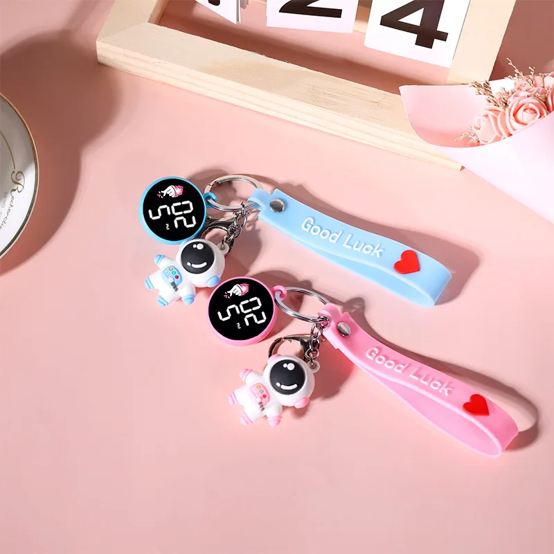 New Personality Creative Couple Pendant Watch Cute Student Children's Schoolbag Key Chain Pendant Electronic Watches