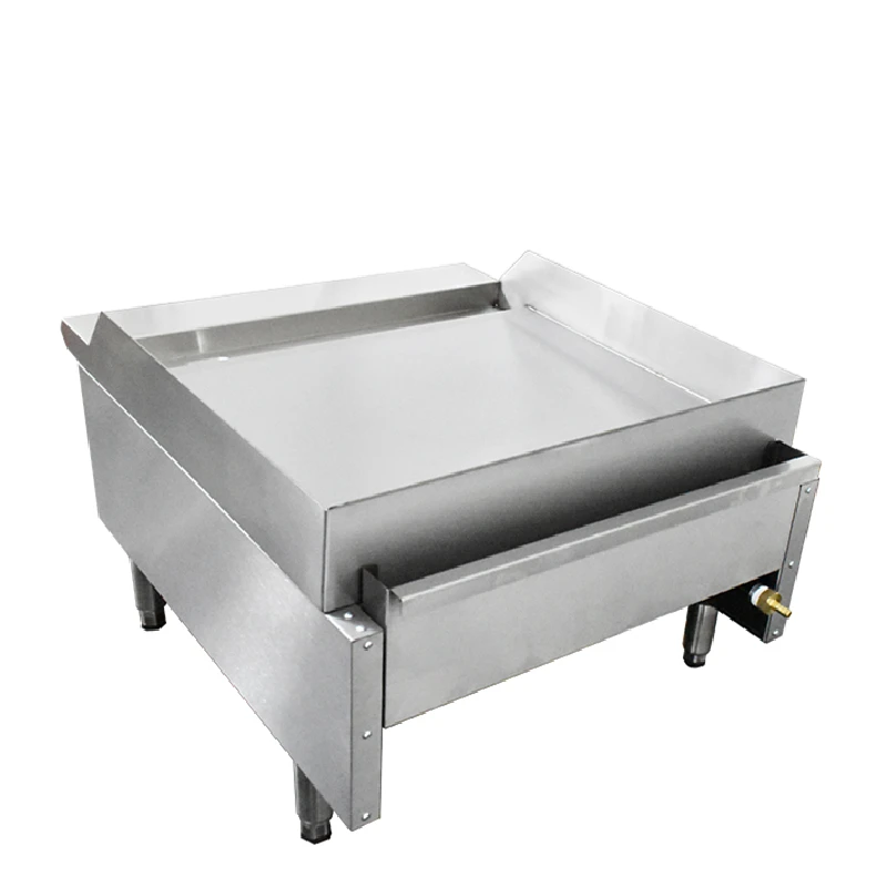 Commercial Restaurant Supplies Stainless Steel LPG Gas Griddle Machine Table Top Gas Electric Griddle Flat Plate