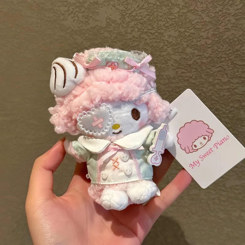 

Piano Lamb Nurse Costume Plush Toy Bag Accessory Keychain Cute Plush Doll