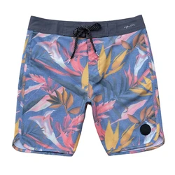 Hochwertige Herren-Boardshorts, wasserdichte Strand-Surfhose, Marke, schnell trocknend, 4-Wege, elastisch, Bermuda, Sportdruck, Strand-Surf-Shorts