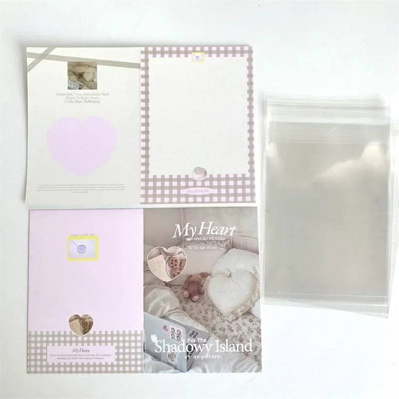 10 Pcs/Pack Cute Cake Dessert Folding Card Packaging Material Toploader Deco Sell Album Photo Packaging Card Greeting Card