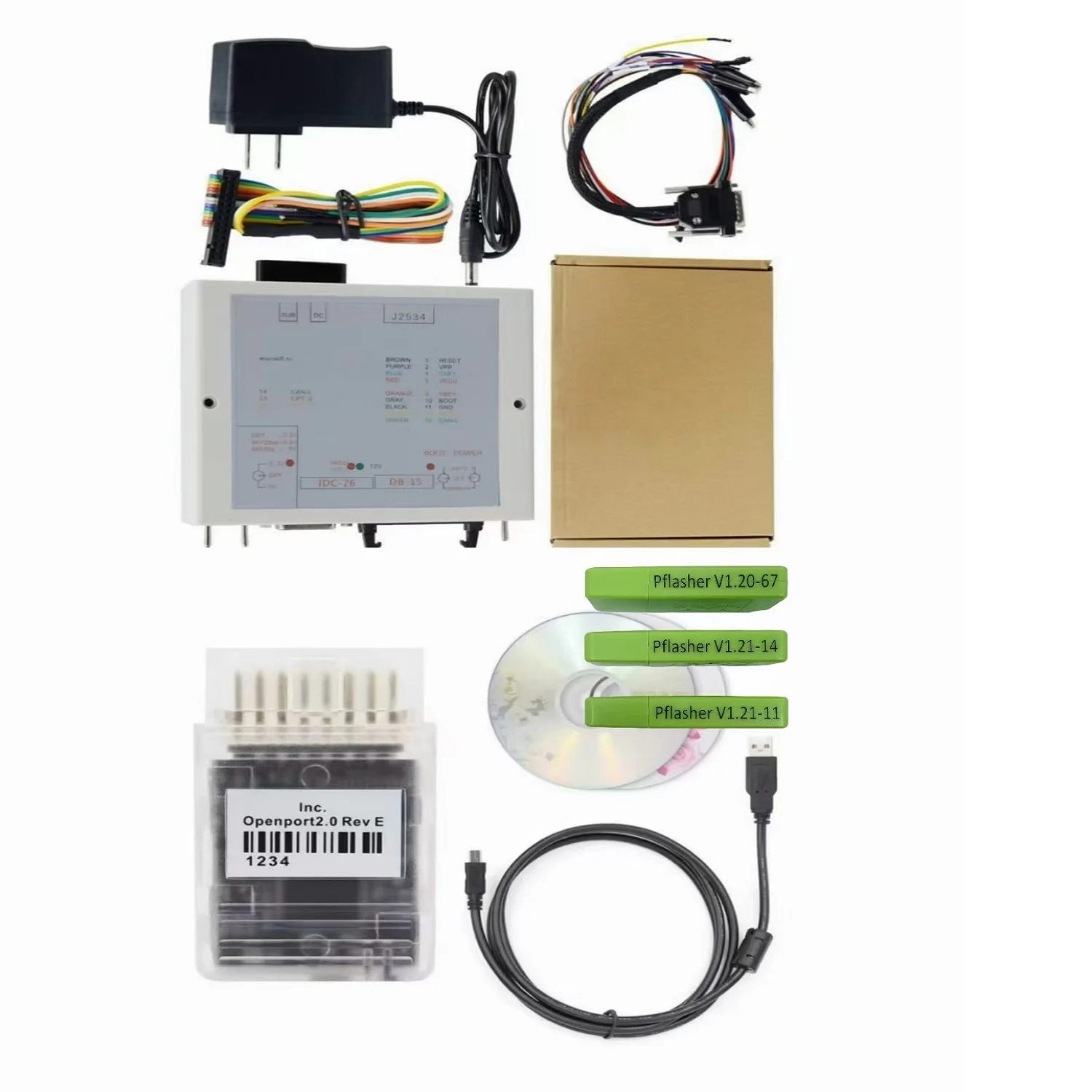 Professional JTAG PowerBox ECU Programmer Works With Openport 2.0 And 3 Dongles J2534 Flash Auto Chip Tuning Tool