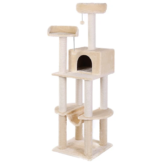 Luxury Wholesale Cat Trees Multi-function Durable Small Cat Tree With Ball