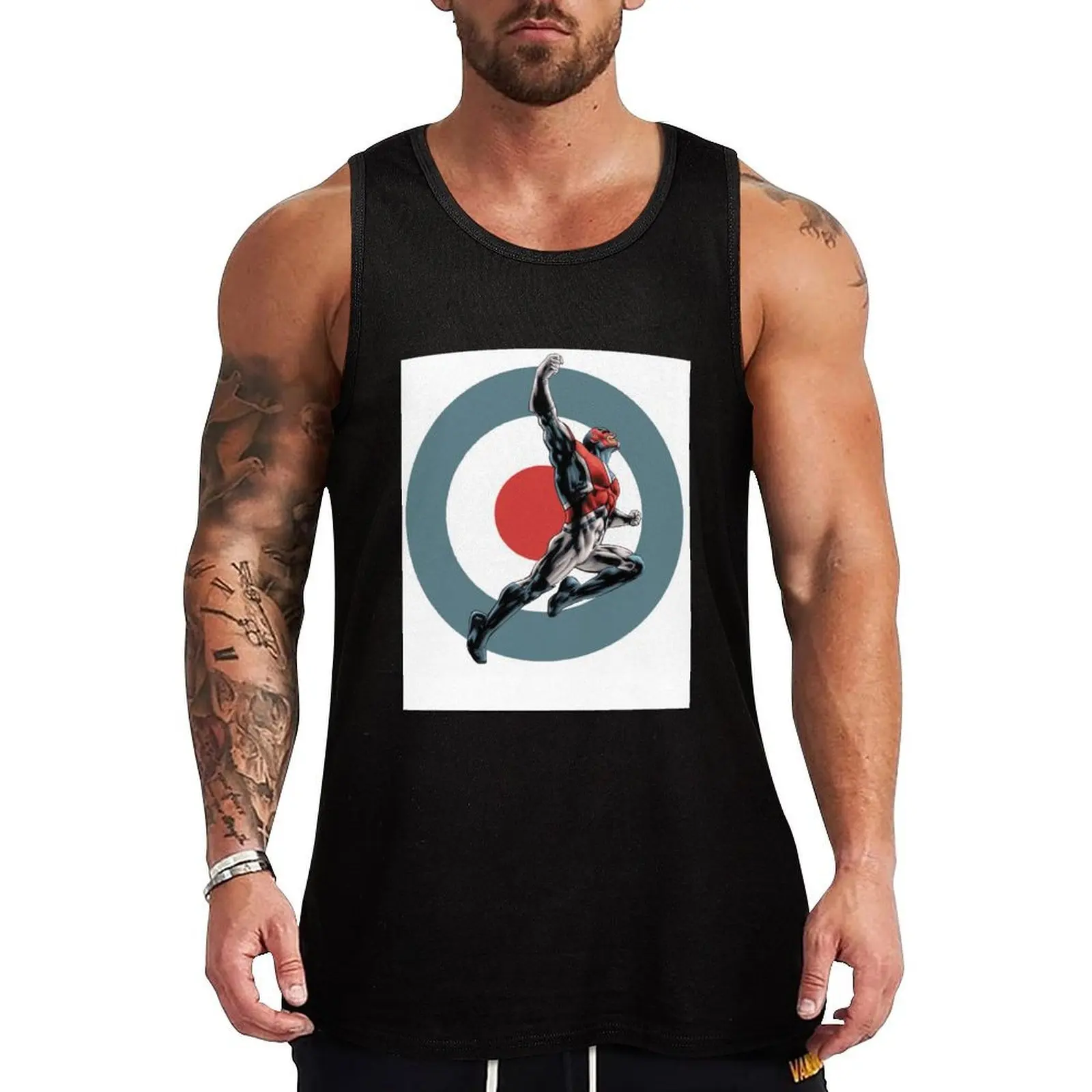 Captain Britain Tank Top Vacation Casual Tank Top Beach Sleeveless Loose Fit