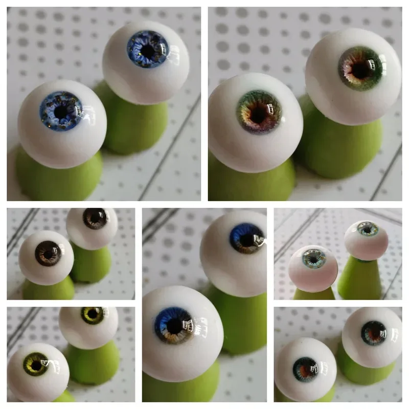 

Глаза для кукол BJD 12/14/16 мм, для самостоятельного изготовления игрушек, гипсовые глазные яблоки, реалистичные стереоскопические глаза для переодевания кукол, аксессуары ручной работы для кукол